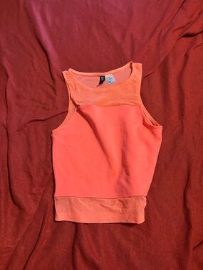 H&M Coral Mesh-Trim Sleeveless Tank